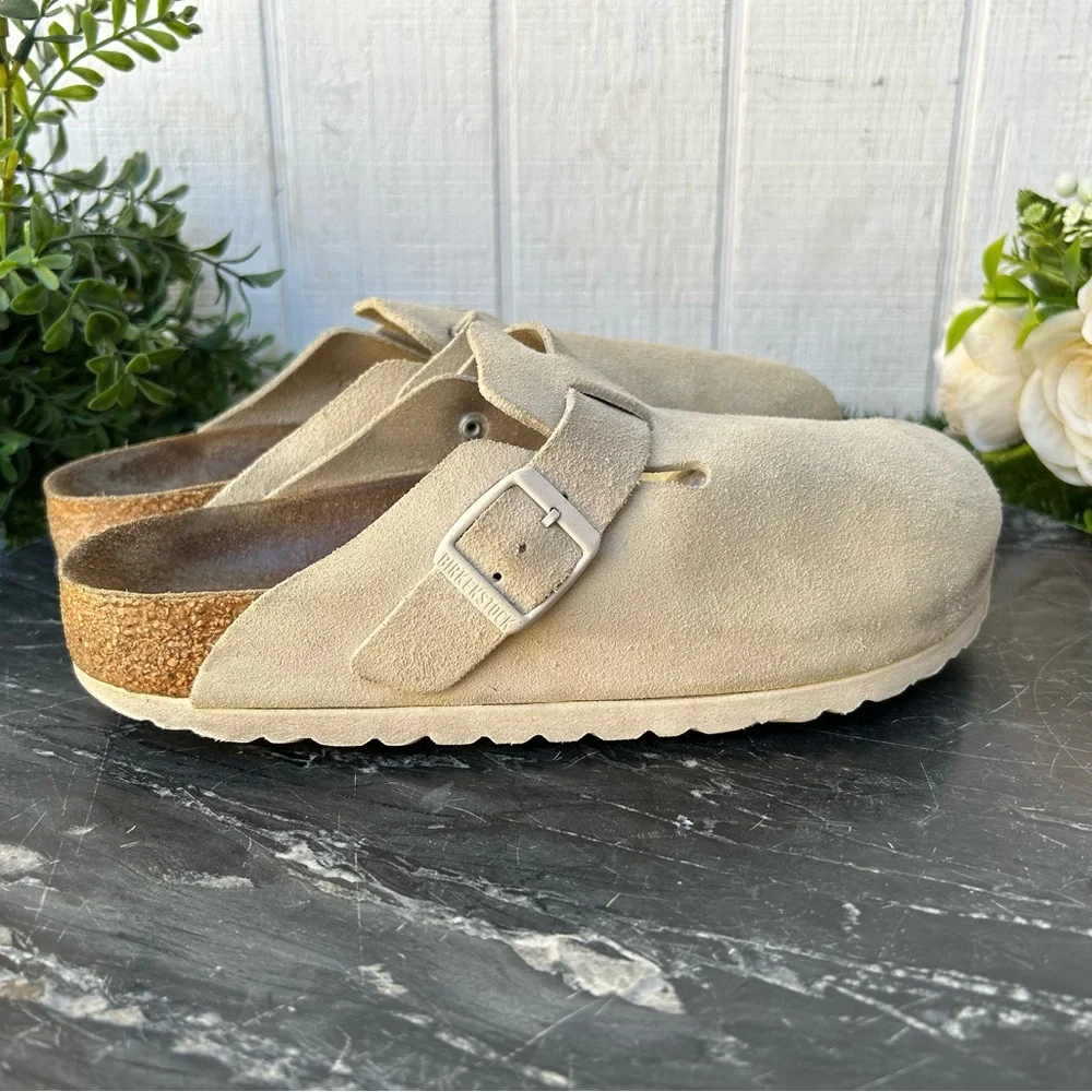 BIRKENSTOCK Boston Suede Leather 
Color: Oyster size UK 37 US 6-6.5 - Picture 9 of 16